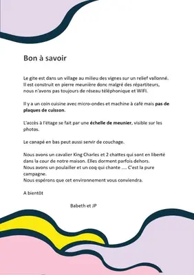 Plan de l'établissement Au Ch'ti Marnais. Gîte au cœur des vignes.