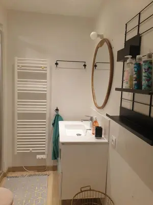 Salle de bains dans l'établissement Flut'Alors - Maison charmante au centre-ville de Reims
