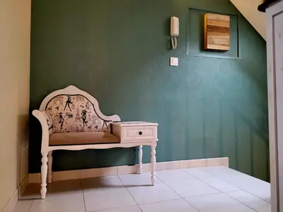 Coin salon dans l'établissement Au 1894 Loft