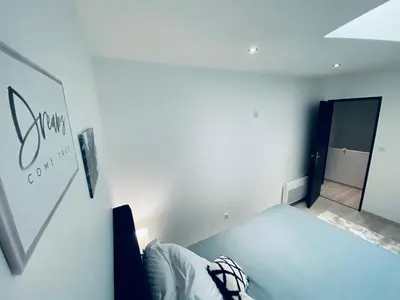 Un ou plusieurs lits dans un hébergement de l'établissement Maison Hypercentre - Duplex - Cozy houses