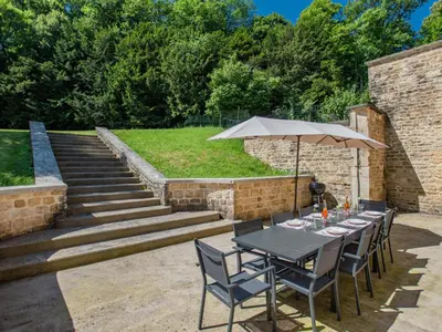 Jardin de l'établissement Gite du Moulin