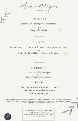 Certificat, récompense, panneau ou autre document affiché dans l'établissement Cottage, Lodge & Spa 64