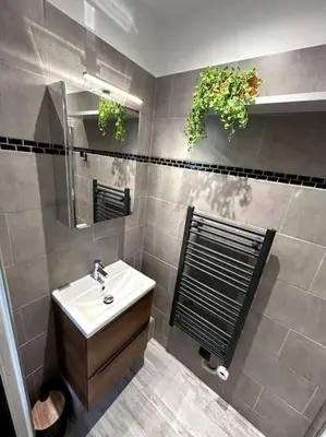 Salle de bains dans l'établissement Bienvenue au Quai 27