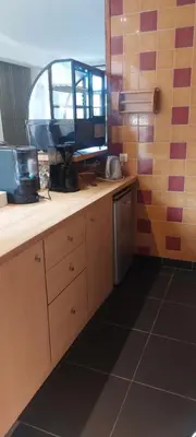 Cuisine ou kitchenette dans l'établissement La Forge De Labbaye