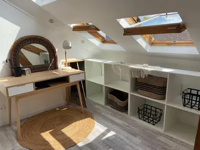 Cuisine ou kitchenette dans l'établissement Cocon