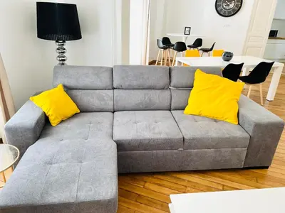 Coin salon dans l'établissement CHIC Appartement Type 4 / Parking Privé