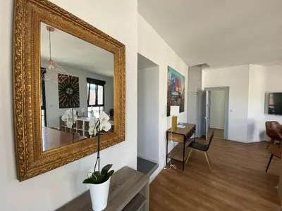 Télévision ou salle de divertissement dans l'établissement Millésime magnifique appart centre Epernay