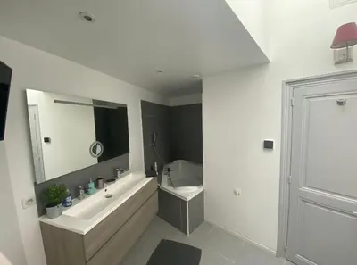 Salle de bains dans l'établissement Millésime magnifique appart centre Epernay