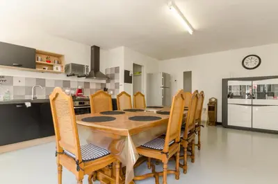 Cuisine ou kitchenette dans l'établissement Le gite de tatanne