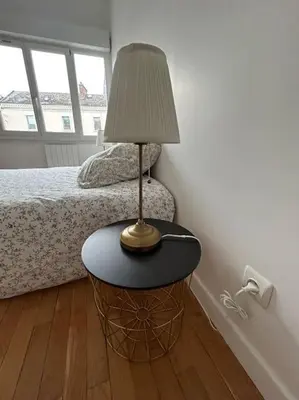 Un ou plusieurs lits dans un hébergement de l'établissement Grand Cru * Magnifique Duplex au cœur d’Epernay