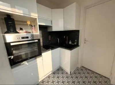 Cuisine ou kitchenette dans l'établissement Bulle de champagne : petit cocon en plein centre