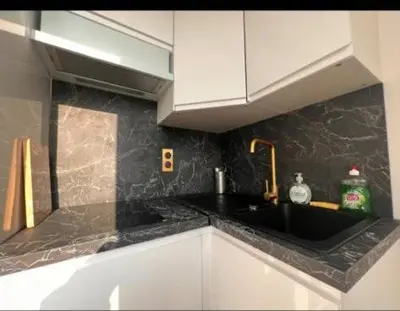 Cuisine ou kitchenette dans l'établissement Bulle de champagne : petit cocon en plein centre