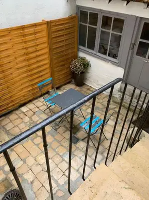 Balcon ou terrasse dans l'établissement Apppartement des sacres de reims