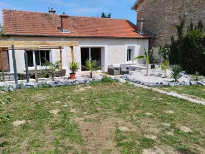 Jardin de l'établissement Au pied des vignes champenoise