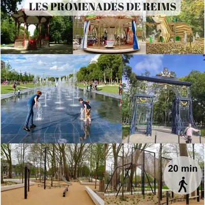 Plan de l'établissement Le Cocon de Reims family and free parking
