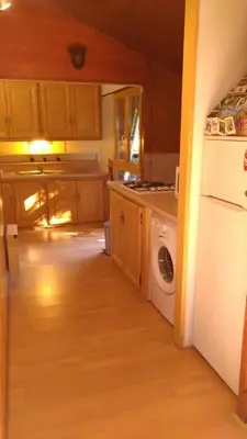 Cuisine ou kitchenette dans l'établissement Le repos du brigand