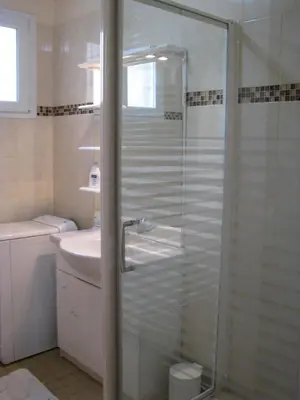 Salle de bains dans l'établissement Le chateau