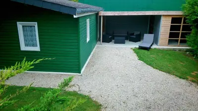 Jardin de l'établissement Le chalet du mazagran