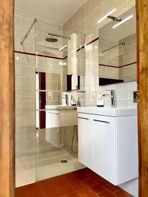 Salle de bains dans l'établissement La ferte