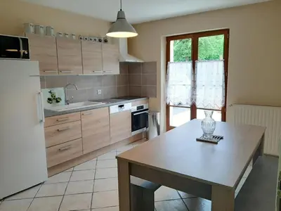 Cuisine ou kitchenette dans l'établissement Le chant des oiseaux