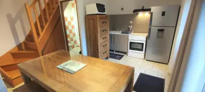 Cuisine ou kitchenette dans l'établissement Le gite d'aglae