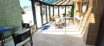 Balcon ou terrasse dans l'établissement Chez michel