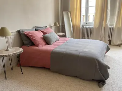 Un ou plusieurs lits dans un hébergement de l'établissement Hôtel particulier Champenois