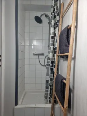 Salle de bains dans l'établissement Studio Quai 1 Voie A parking gratuit