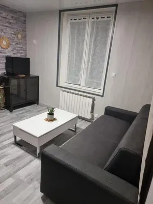 Coin salon dans l'établissement Studio Quai 1 Voie A parking gratuit