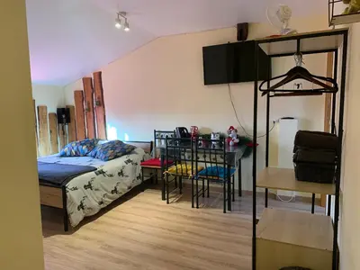 Un ou plusieurs lits dans un hébergement de l'établissement Chez Franck et Sandra, plein centre ville , 2eme étage