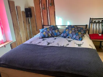 Un ou plusieurs lits dans un hébergement de l'établissement Chez Franck et Sandra, plein centre ville , 2eme étage