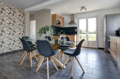 Cuisine ou kitchenette dans l'établissement Gite de l'Oie - Maison avec grand jardin