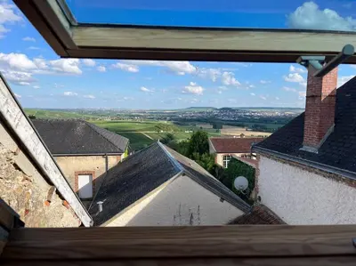 Vue générale sur la montagne ou vue sur la montagne depuis la maison de vacances