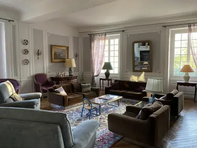 Coin salon dans l'établissement Maison Prieuré