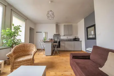 Cuisine ou kitchenette dans l'établissement Volcano