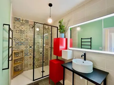 Salle de bains dans l'établissement DOM' - Proche Arena Boulingrin