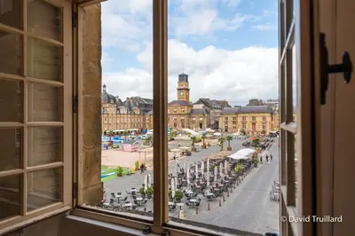 Vue générale sur Charleville-Mézières ou vue de la ville depuis l'appartement