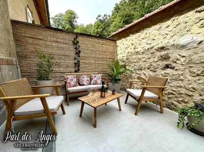 Balcon ou terrasse dans l'établissement Part des Anges - Gîte Hautvillers