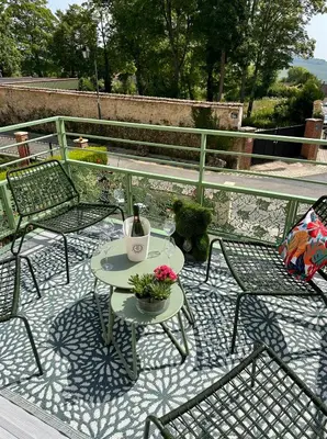 Balcon ou terrasse dans l'établissement Part des Anges - Gîte Hautvillers