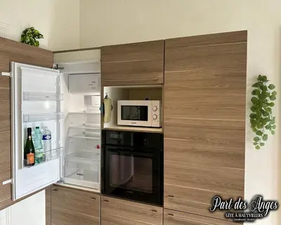 Cuisine ou kitchenette dans l'établissement Part des Anges - Gîte Hautvillers
