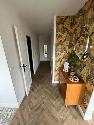 Cuisine ou kitchenette dans l'établissement Maison familiale 100m2