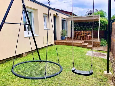 Jardin de l'établissement Maison familiale 100m2