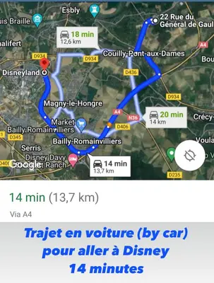 Plan de l'établissement Be My Guest - Proche Disneyland Paris