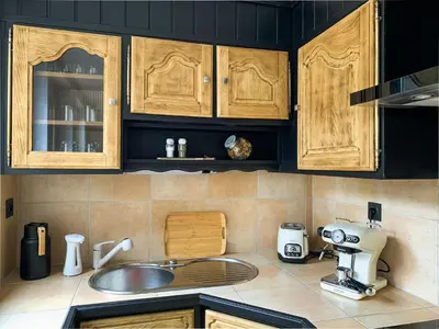 Cuisine ou kitchenette dans l'établissement L'Estaminet Meublé de Tourisme Classé 2 étoiles