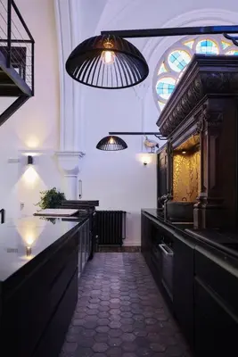 Cuisine ou kitchenette dans l'établissement La Chapelle du Carmel - Centre ville - 340 M2 - SPA - Cinéma - Parking -