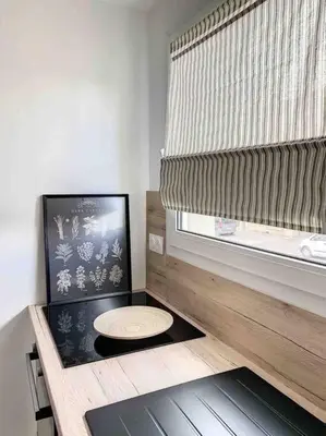 Cuisine ou kitchenette dans l'établissement Le Jules - Ambiance anglaise