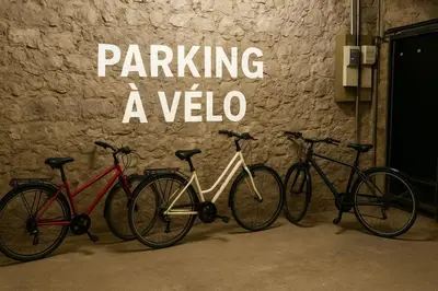 Vélo sur le terrain de l'établissement Le pinot, 30 min de Reims ou dans les environs