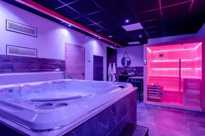 Salle de bains dans l'établissement Ô Sparadis Maroilles