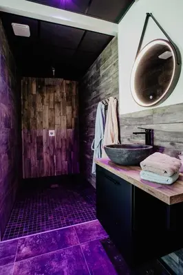 Salle de bains dans l'établissement Ô Sparadis Maroilles