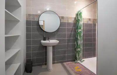 Salle de bains dans l'établissement Les gîtes Saint-Aignan